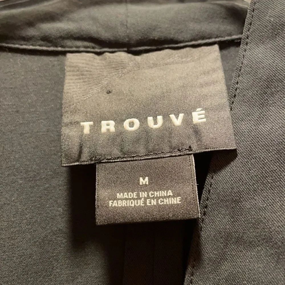 Trouve Black Modal Side Zip Jacket - Picture 2 of 4